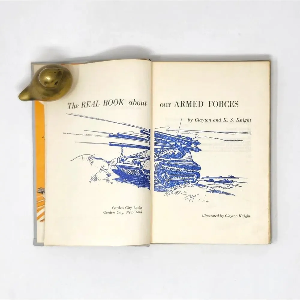 Real Book About Armed Forces 1959 Vintage HC No DJ Cold War Era